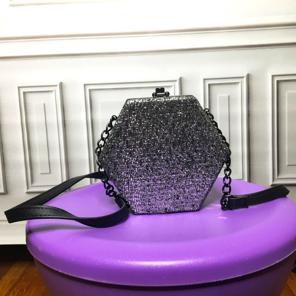 Wild Fable Silver Hexagon Crossbody Bag NWOT